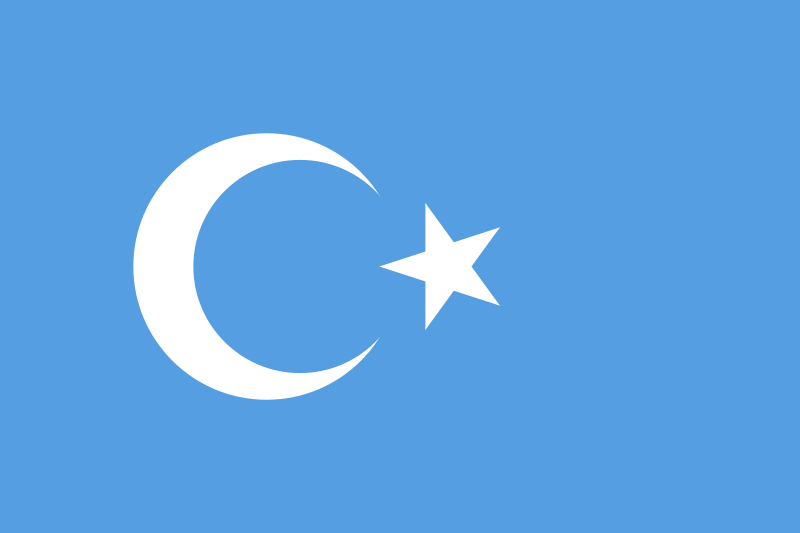 Nationalflagge von Ostturkestan