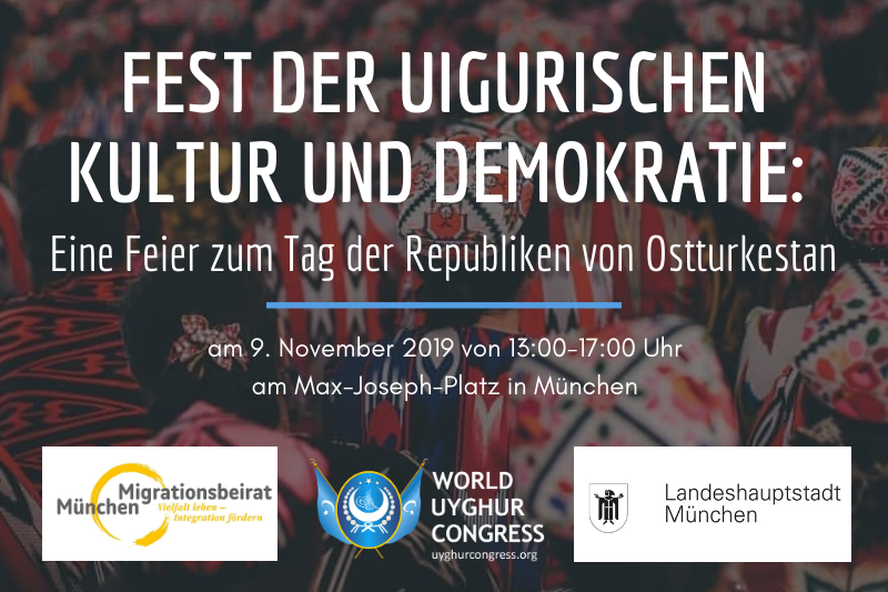 Pressemitteilung: Fest der Uigurischen Kultur und Demokratie: Feier zum Tag der Republiken von Ostturkestan